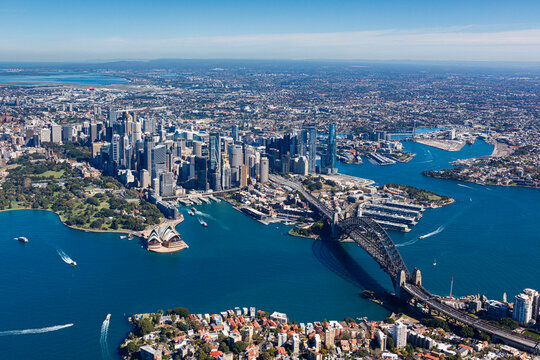 Aerial view of Sydney