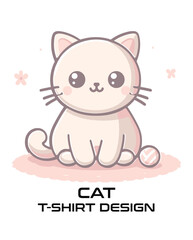 Cat Vector T Shirt Design