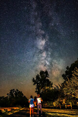 Obraz premium Fantastic view of the Milky Way in September