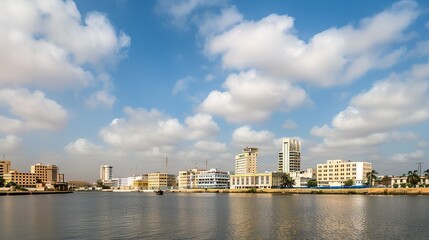 Obraz premium View_of_the_Senegal_capital_of_Dakar_Africa