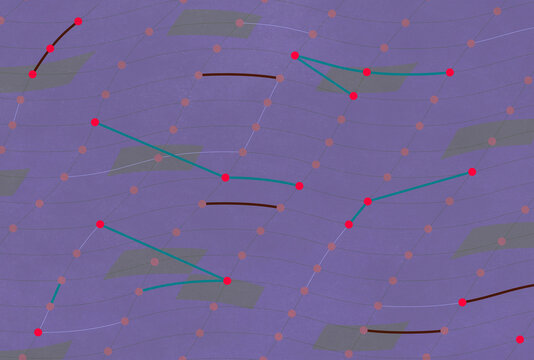 Geometrical Math Diagram with Lattice Configuration