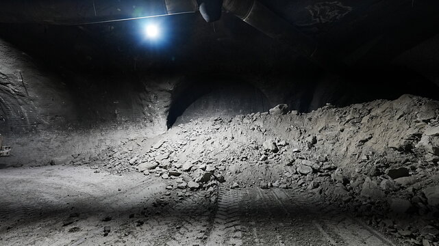 excavation works in metro tunnel construction
