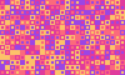 Geometric grid pattern with textured cubes and bright colours. Great for trendy, minimal designs, fabric prints, or background decor.