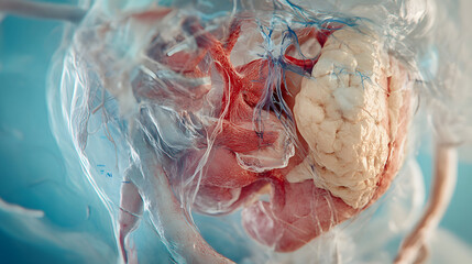 A medical illustration of lung resection techniques showing different types like wedge and lobectomy with labeled sections for clarity.