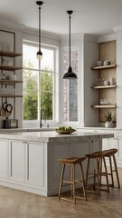 kitchen with table