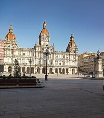 Fototapeta premium Palacio de María Pita en A Coruña, Galicia