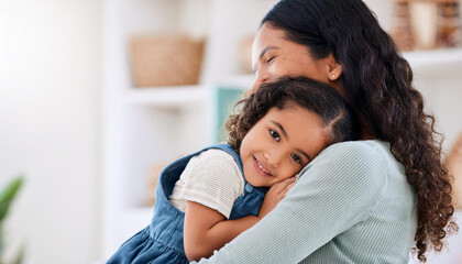 mamma che si abbraccia con figlia bambini amore 