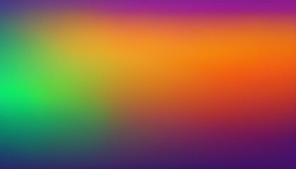 Obraz premium abstract long background blending purple green and orange gradient for wide banner header and backdrop design