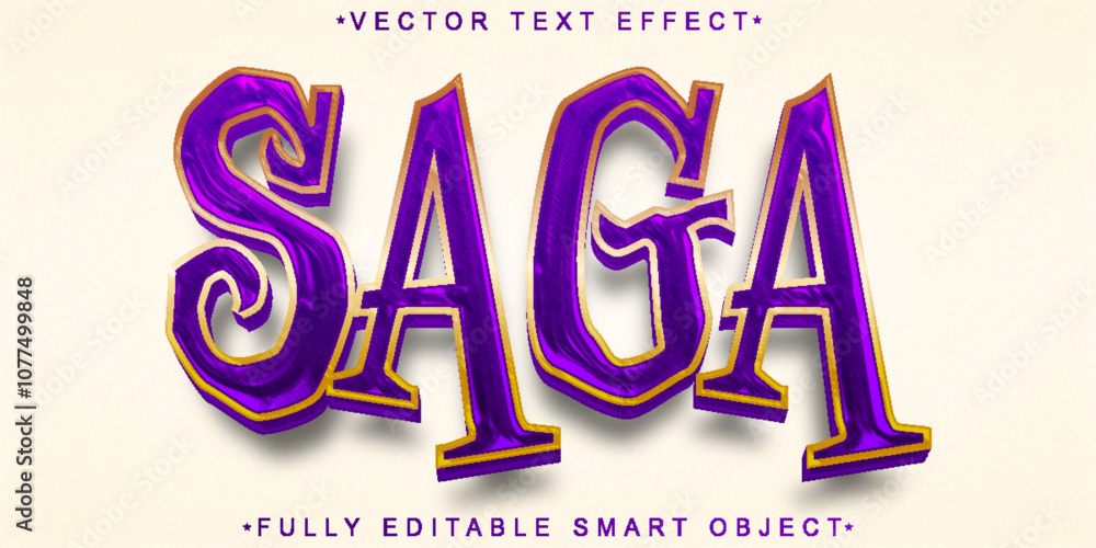 Aufkleber historic saga heroes vector fully editable smart object text effect