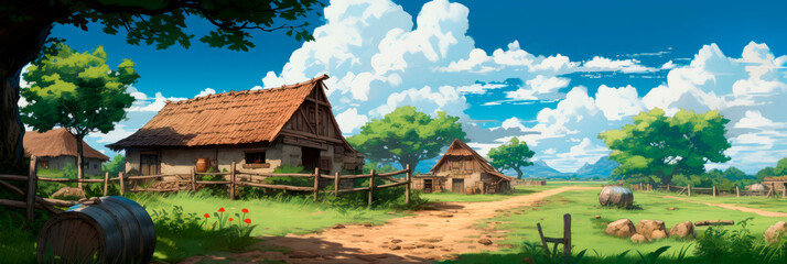 Rural Farm Animation Background