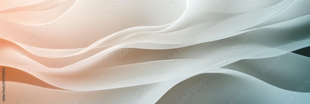 Leinwandbilder soft, flowing shapes in tranquil colors blend harmoniously, creating a sense of calm and movement in