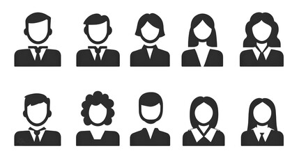 Collection of Business People Icons