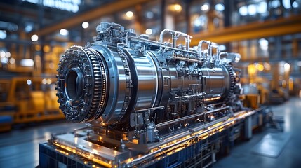 Industrial Engine Close-up