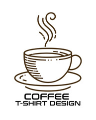 Coffee Vector T Shirt Design