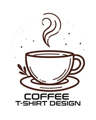 Coffee Vector T Shirt Design