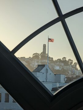 View of Coit Tower in San Francisco