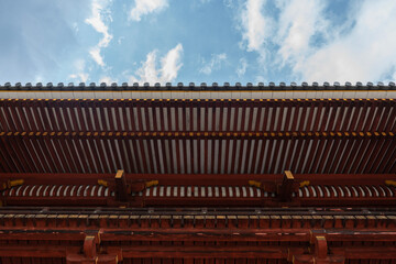 Tejado de un templo japonés