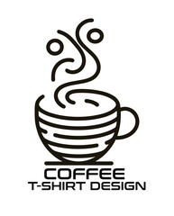 Coffee Vector T Shirt Design