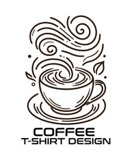 Coffee Vector T Shirt Design