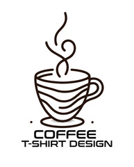 Coffee Vector T Shirt Design