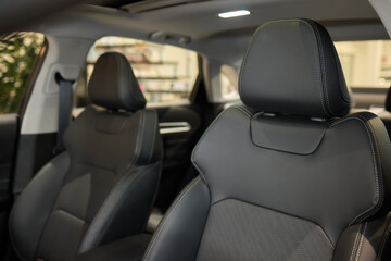 Discover the Stylish Car Interior with Premium Leather Seats for elegance and comfort