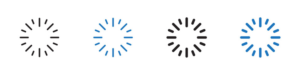 Loading icon Vector set outline