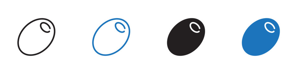 Olive icon Vector set outline