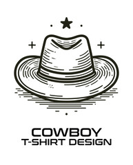 Cowboy Vector T Shirt Design