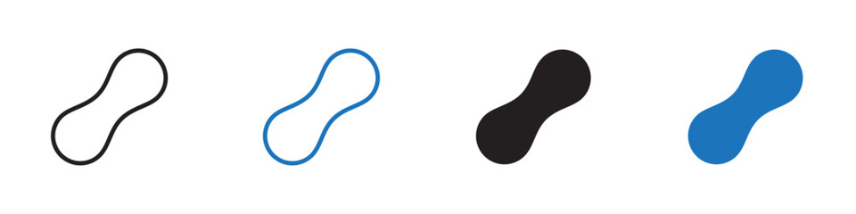 Peanuts icon Vector set outline