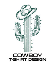 Cowboy Vector T Shirt Design