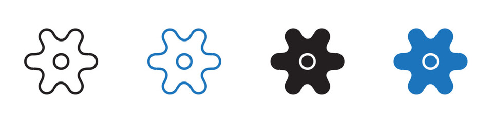 Settings icon Vector set outline