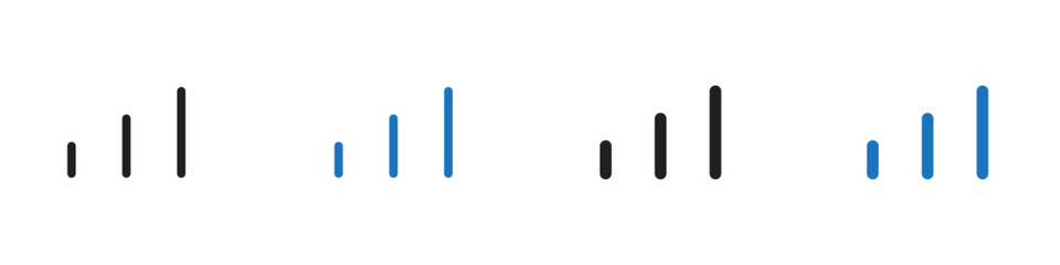 Signal icon Vector set outline