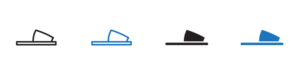 Slipper icon Vector set outline