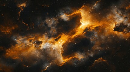 Fototapeta premium Nebula and Galaxies in Space with an Abstract Cosmic Background