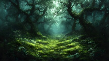Mysterious Forest Path