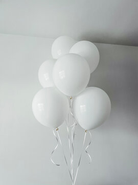White balloons
