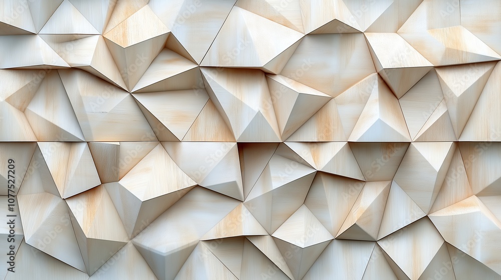Poster the image is a white background with a lot of triangles. the triangles are of different sizes and an