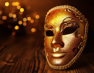 Close-Up of a Mask Representing Concealment and Identity