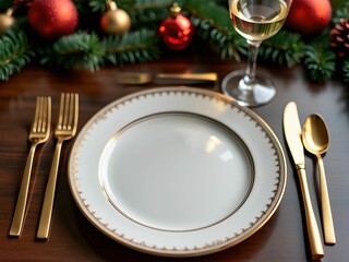 christmas table setting