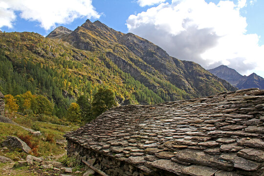il Monte Tagliaferro dall'Alpe di Bitz sopra Alagna (Valsesia)