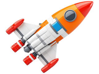 Colorful Toy Rocket for Imaginative Play