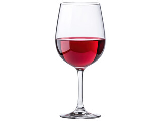 Elegant Red Wine Glass with Rich Wine Inside