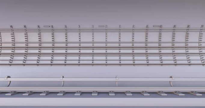 3D BIM model of the metro tunnel