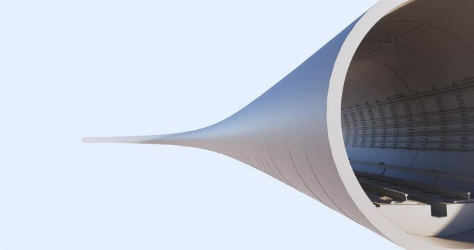 3D BIM model of the metro tunnel