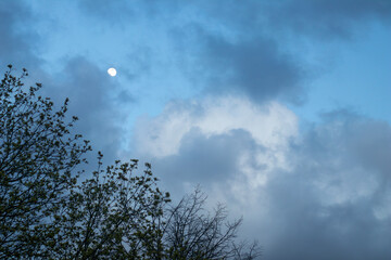 moon and clouds
