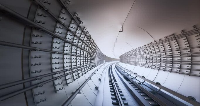3D BIM model of the metro tunnel