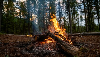 Obraz premium Stories shared by the campfire are unforgettable. 