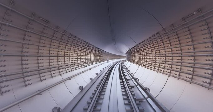 3D BIM model of the metro tunnel