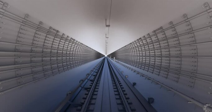3D BIM model of the metro tunnel