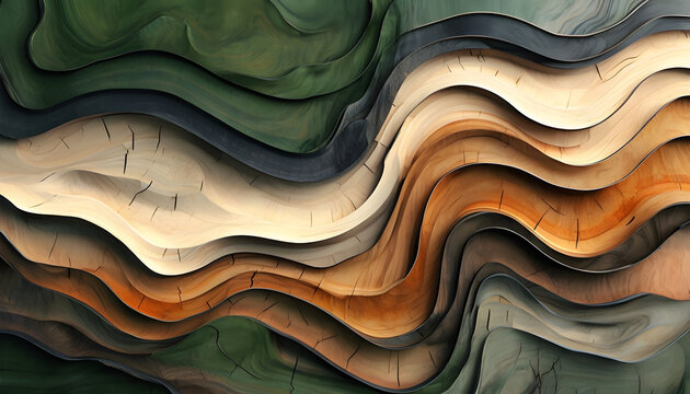 Abstract Wood Art